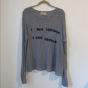 Wildfox couture I See London I See France top